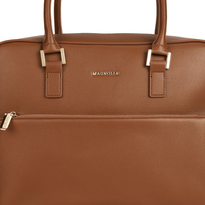 Magnolia PU Leather  Brown Laptopbag