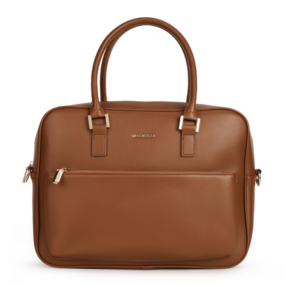 Magnolia PU Leather  Brown Laptopbag