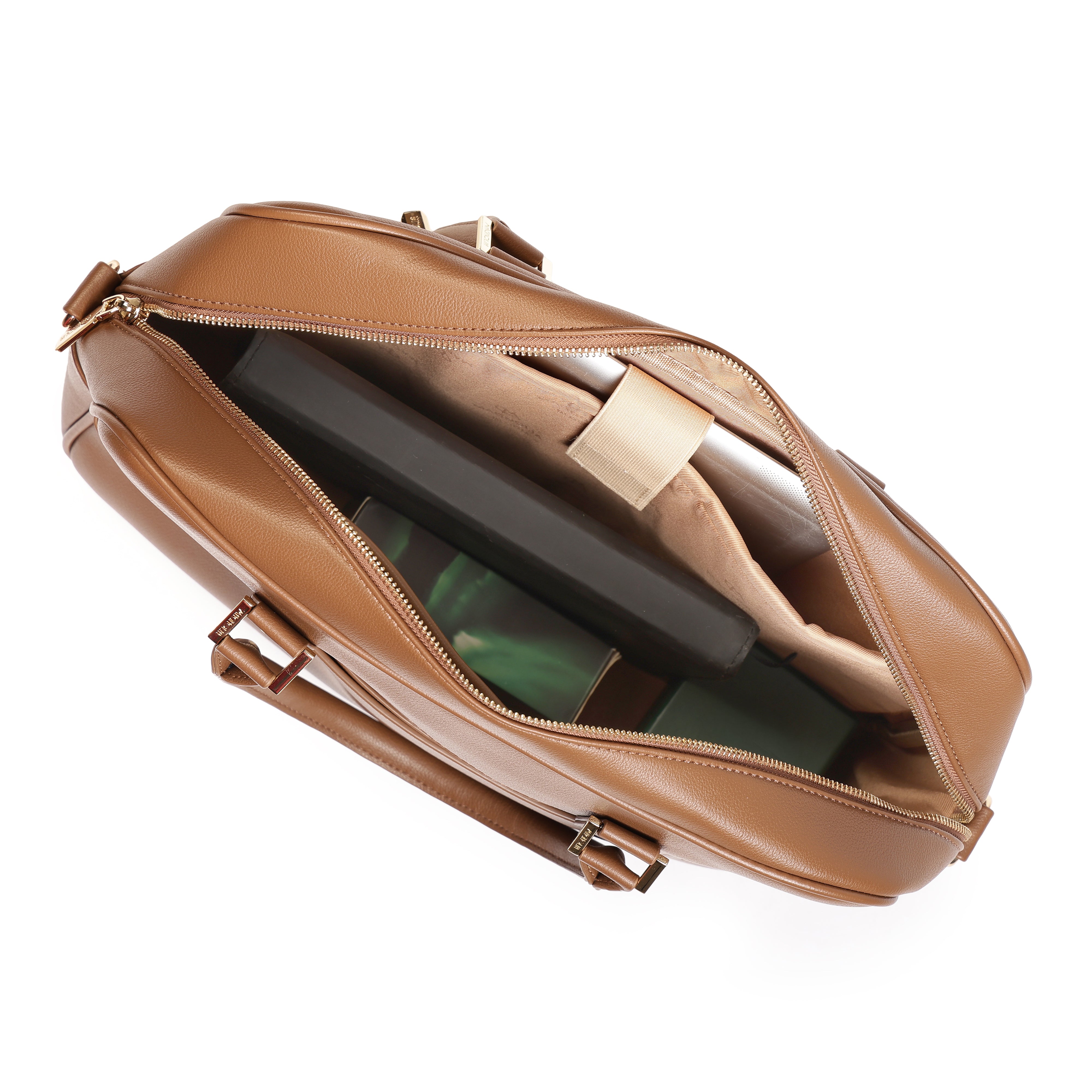 Magnolia PU Leather  Brown Laptopbag