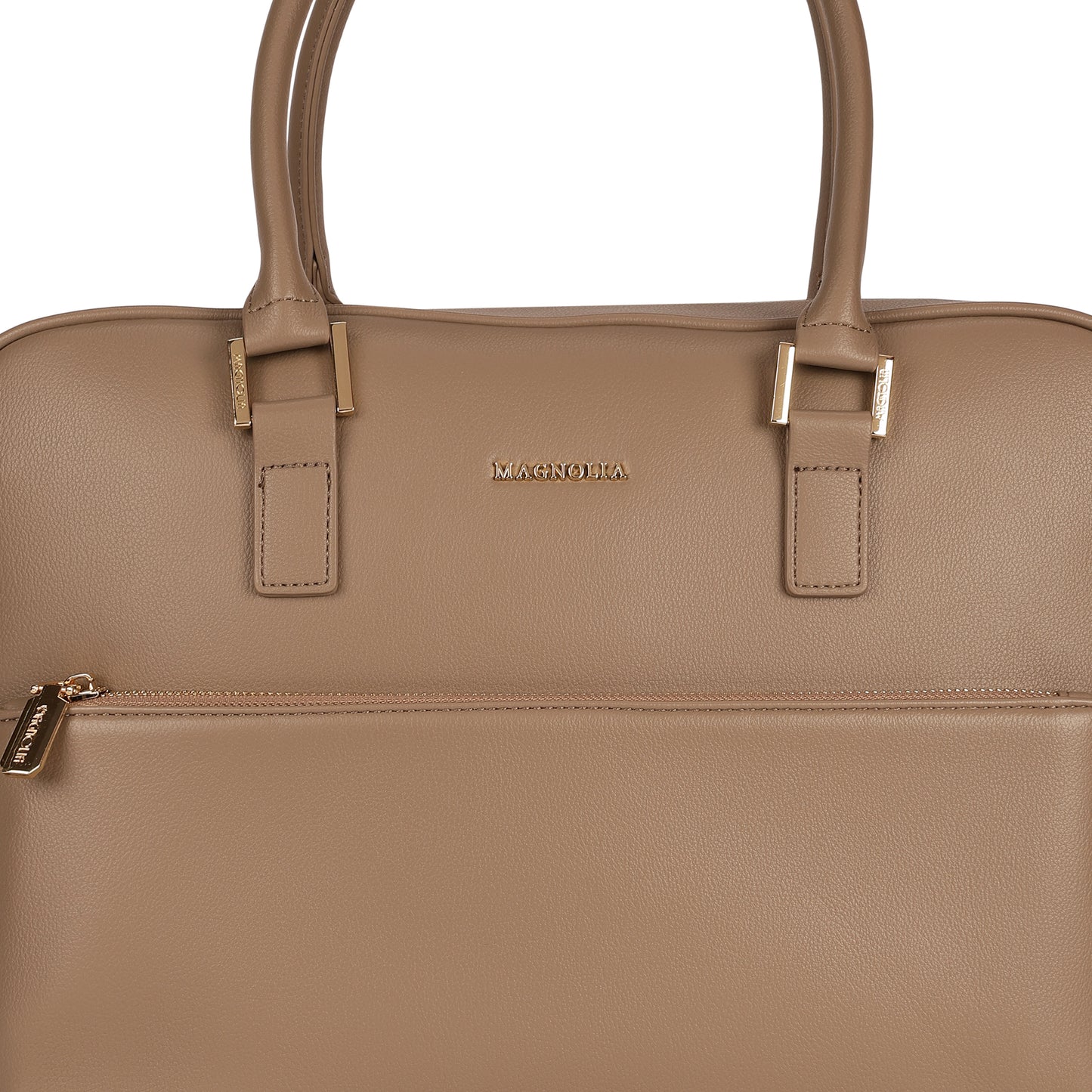 Magnolia PU Leather  Taupe Laptopbag