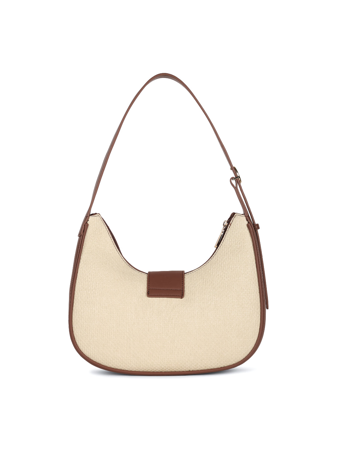 Magnolia Brown PU Leather Textured One Size Women Shoulder Bag