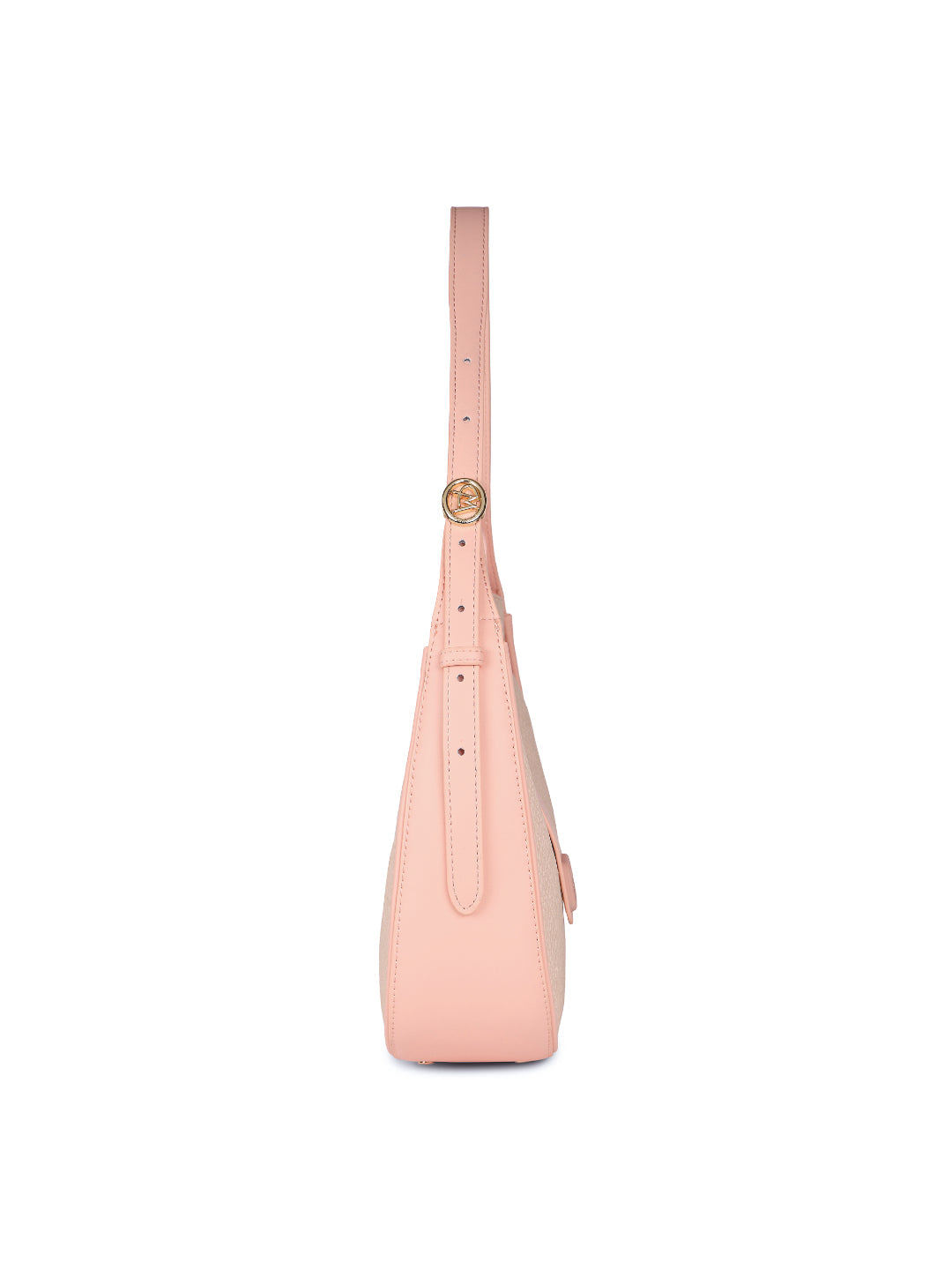 Magnolia Pink PU Leather Textured One Size Women Shoulder Bag