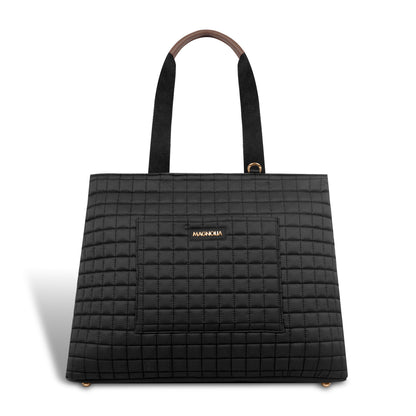 Magnolia Women Black Tote Bag