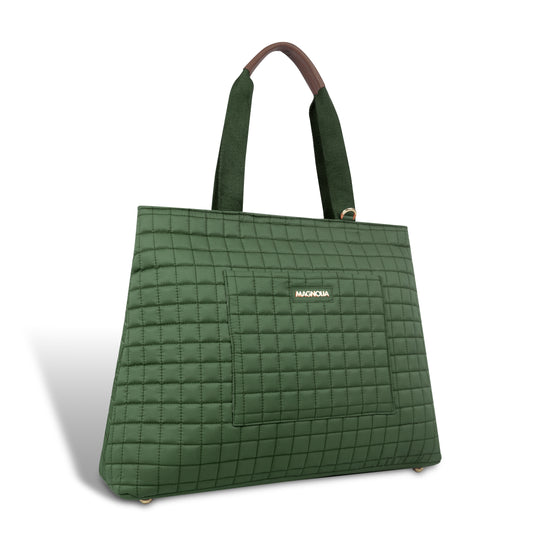Magnolia Women Green Tote Bag