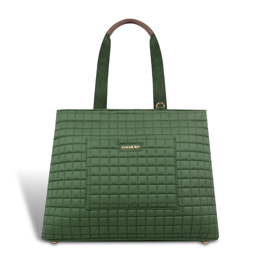 Magnolia Women Green Tote Bag