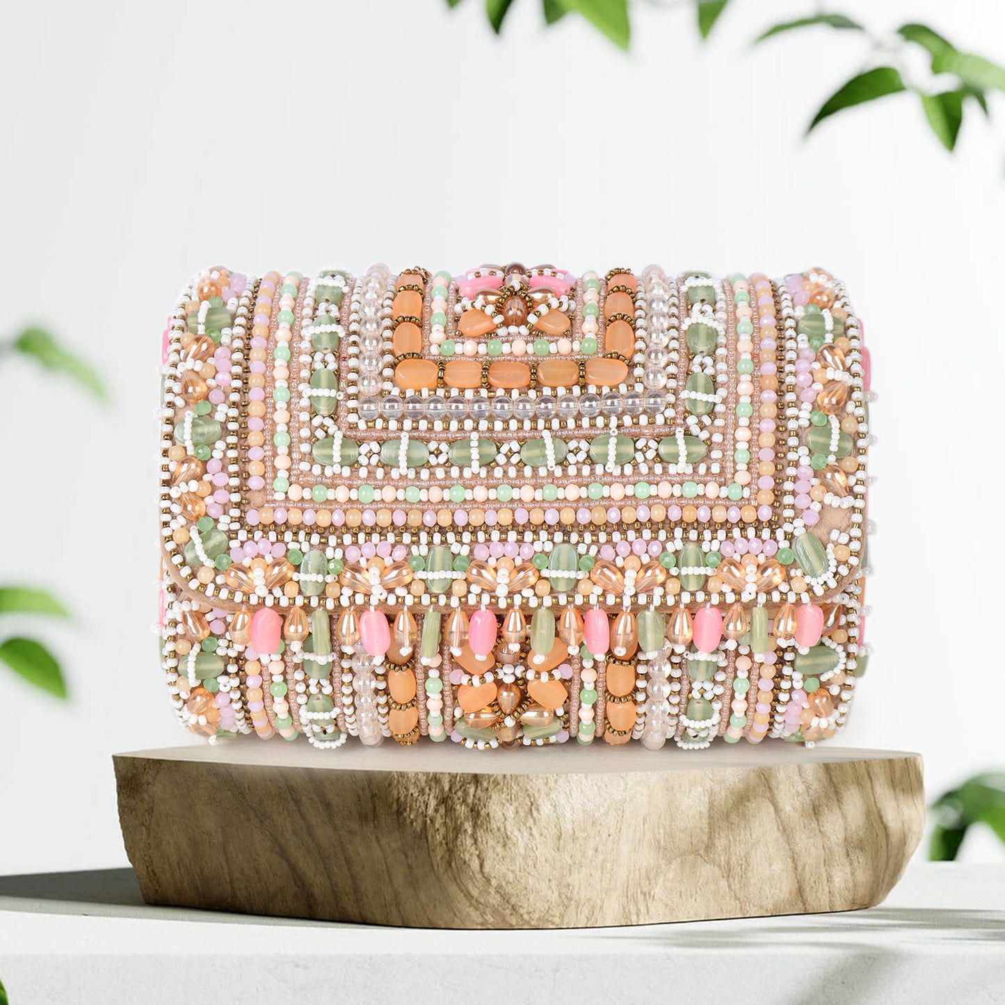 Magnolia Women Multicolor Embellished Clutch