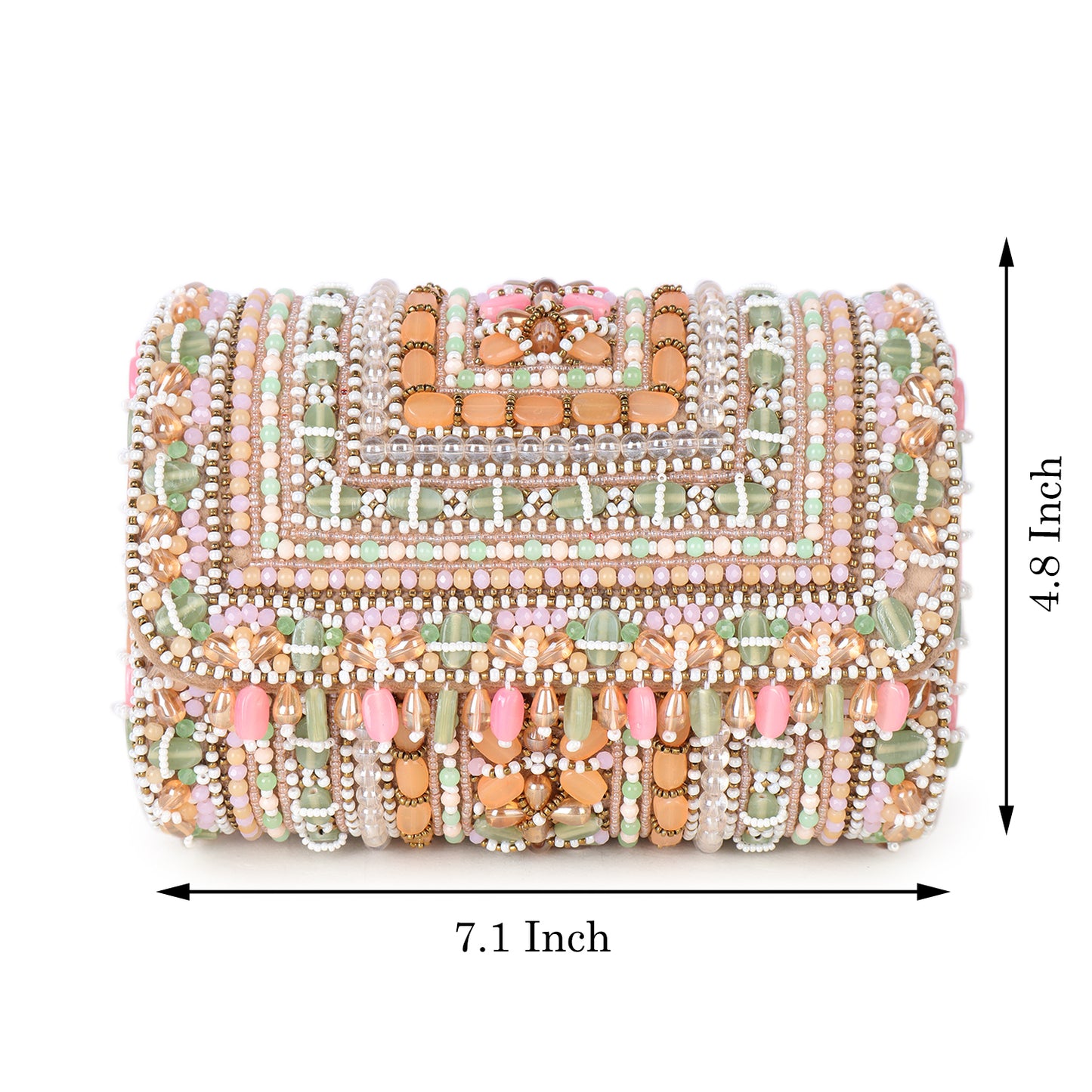 Magnolia Women Multicolor Embellished Clutch