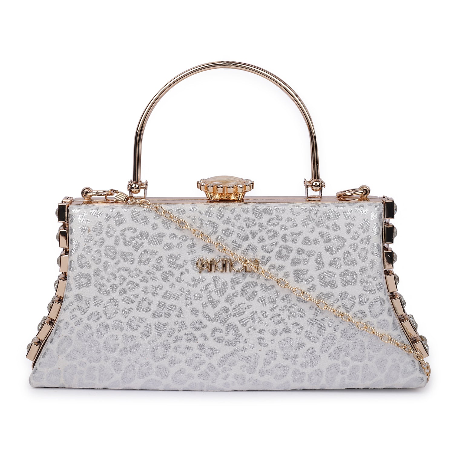 Cheetah Chic Framed Clutch