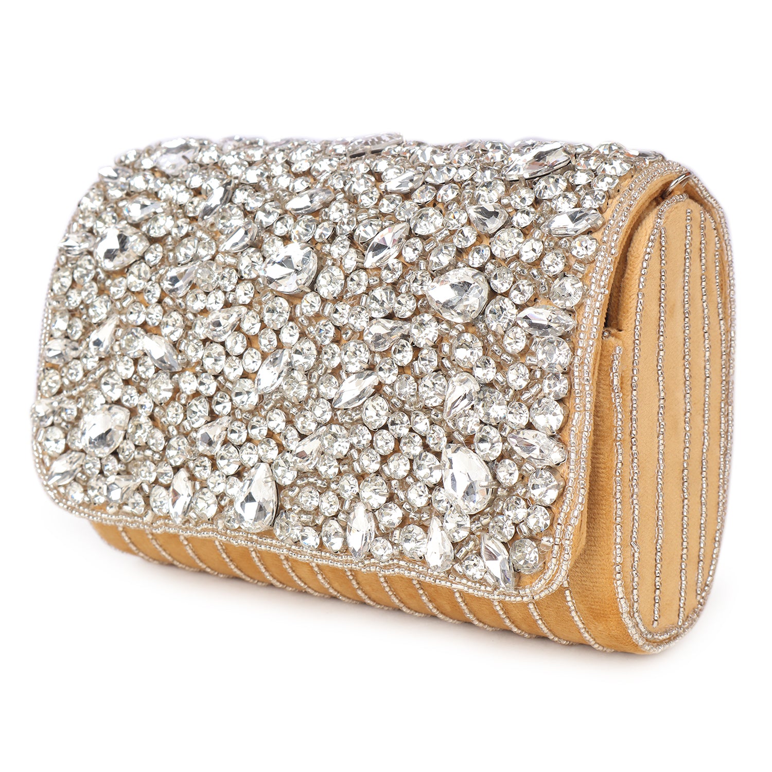 Crystal Embellished Clutch Bag