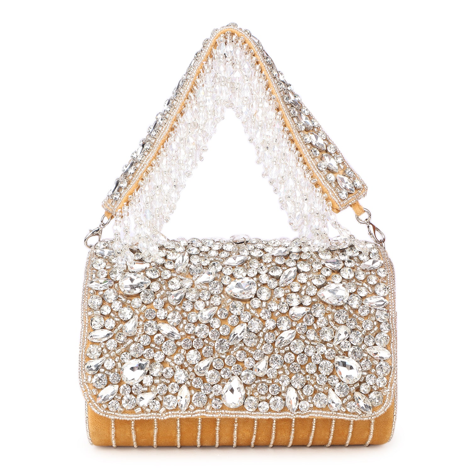 Crystal Embellished Clutch Bag