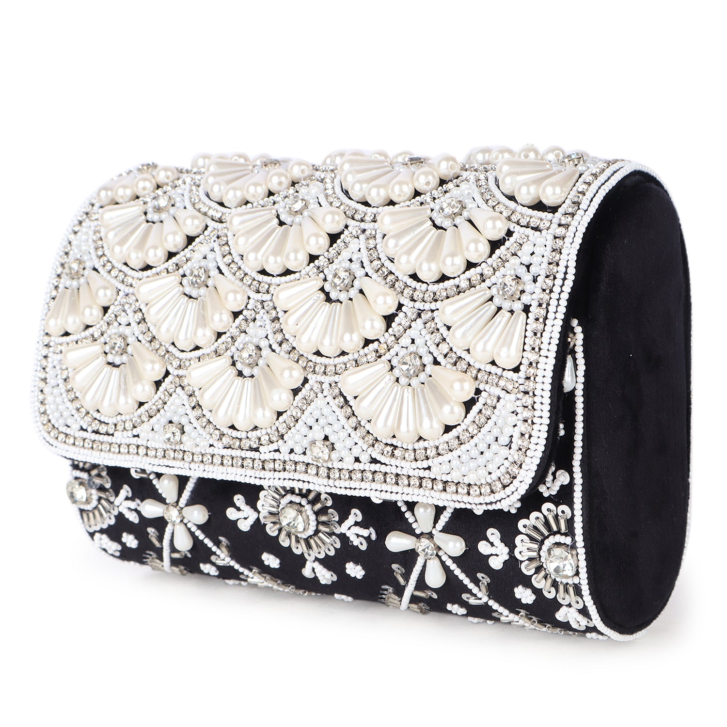 Pearl Beaded Clutch