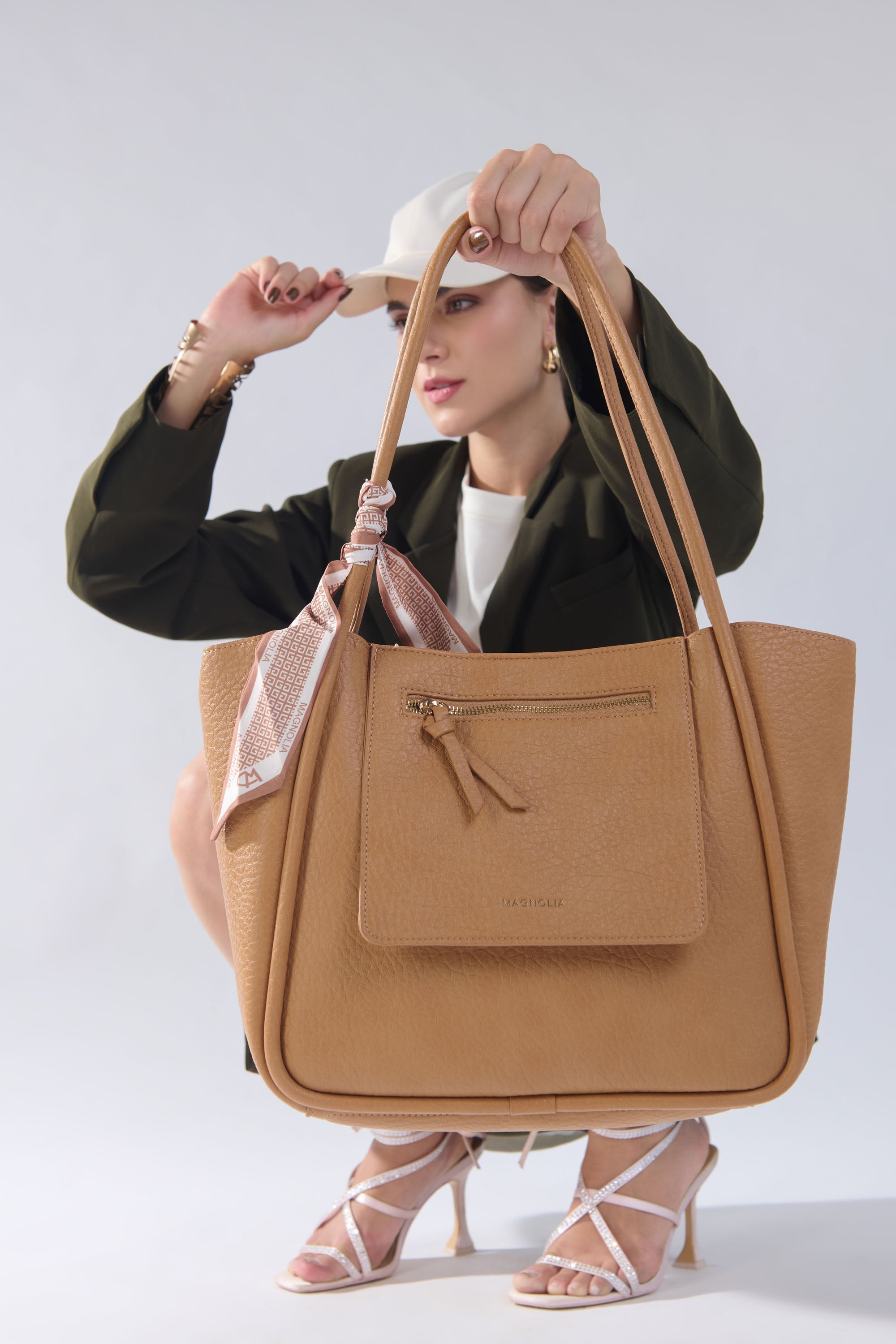 Magnolia Michela Medium Tote Bag Brown