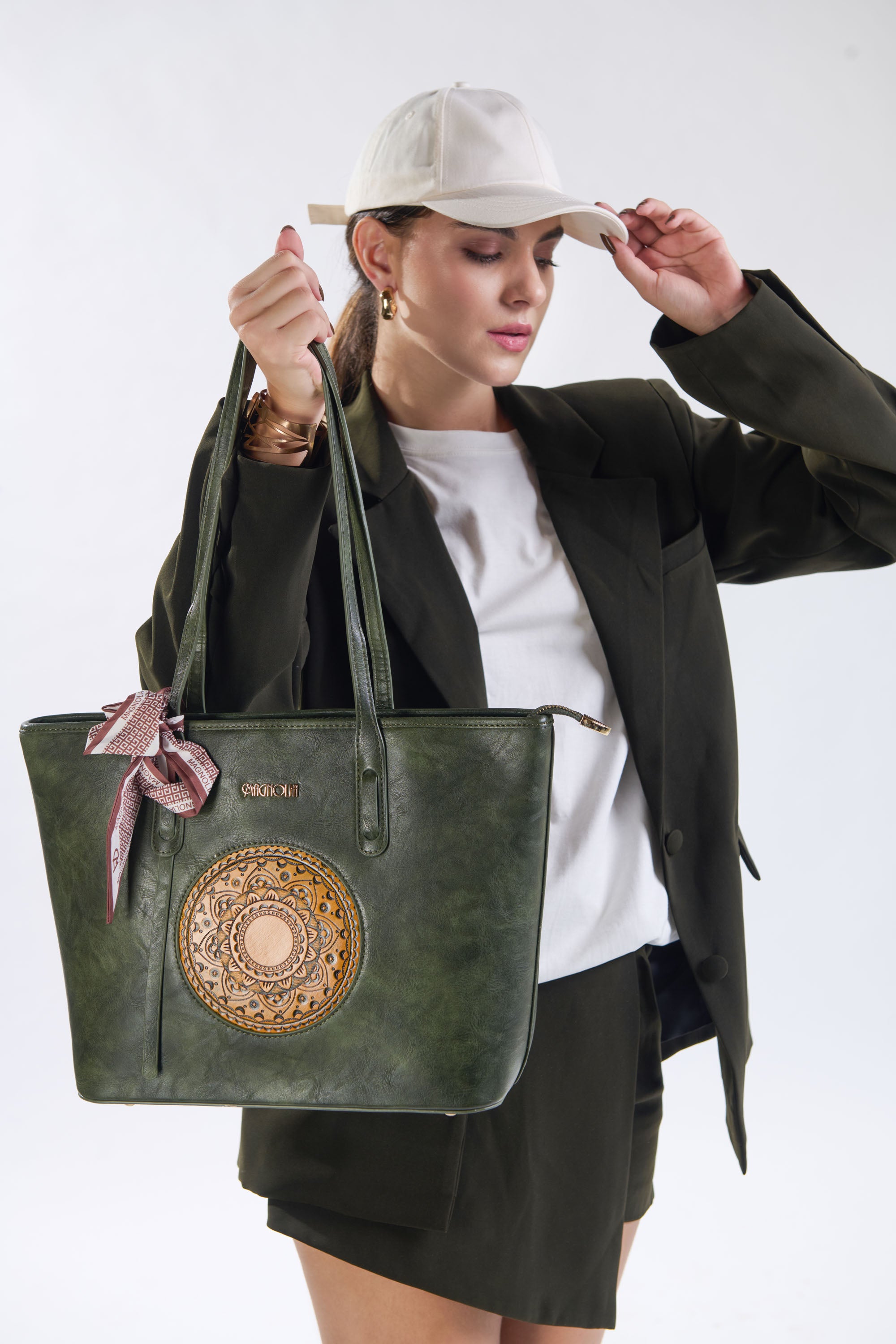 Magnolia Roch Tote Bag 2.0 Dark Green