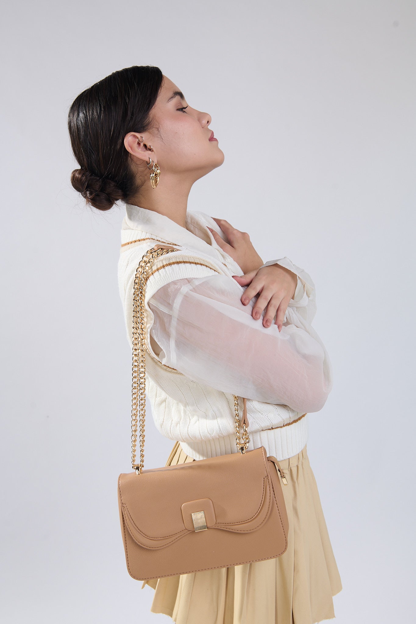 Magnolia Livia Sling Bag Caramel Brown