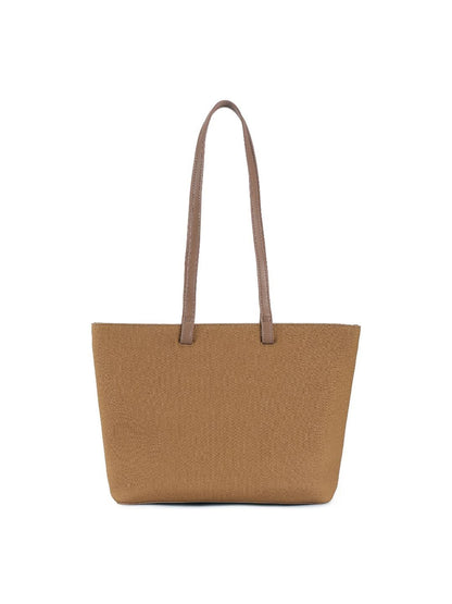 Magnolia Brown PU Leather Textured One Size Women Tote
