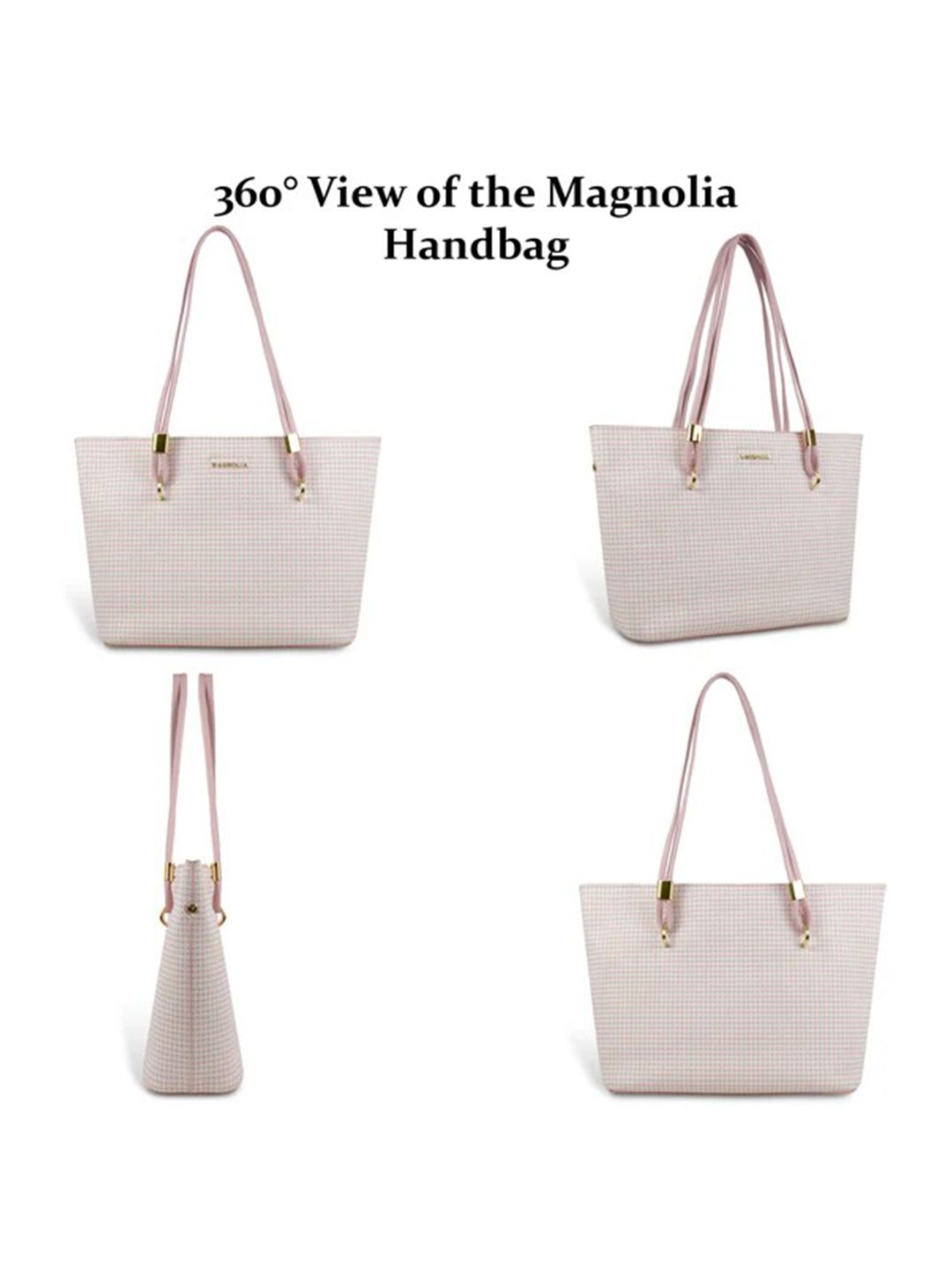 Magnolia Stylish Textured Tote Bag for Women with Spacious Compartments