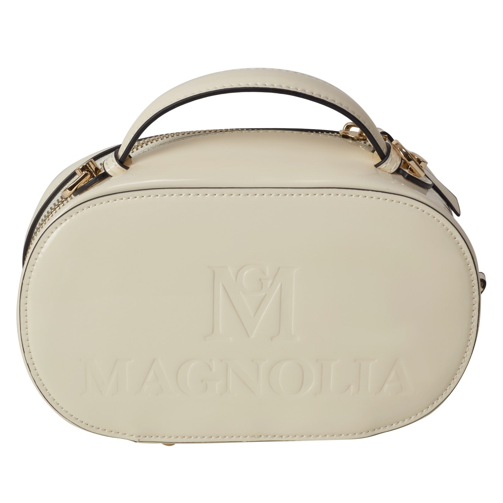 Magnolia Embossed Crossbody Bag White