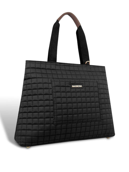Magnolia Women Black Tote Bag