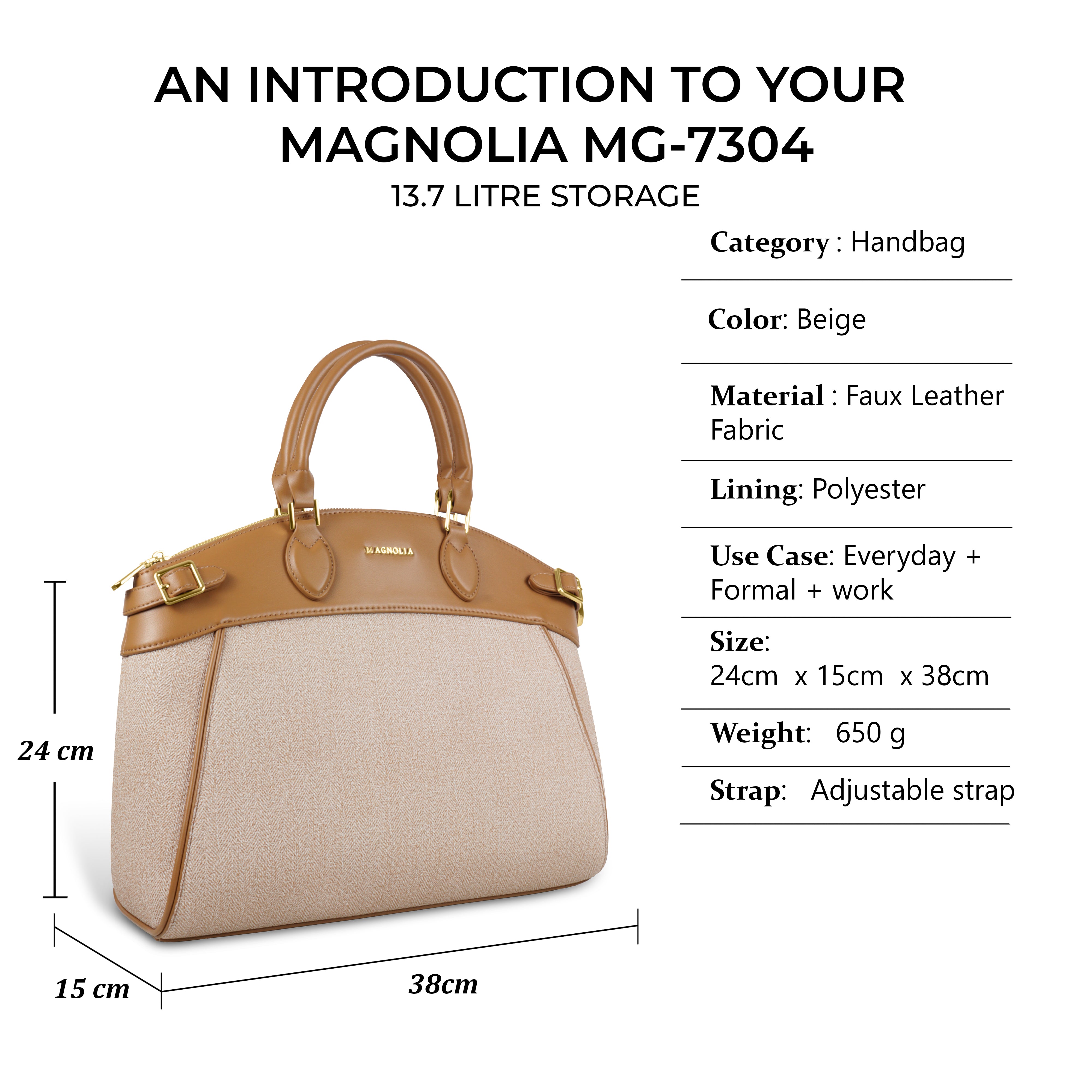 Trendy Leather Tote Bag with Detachable Shoulder Strap & Spacious Interior
