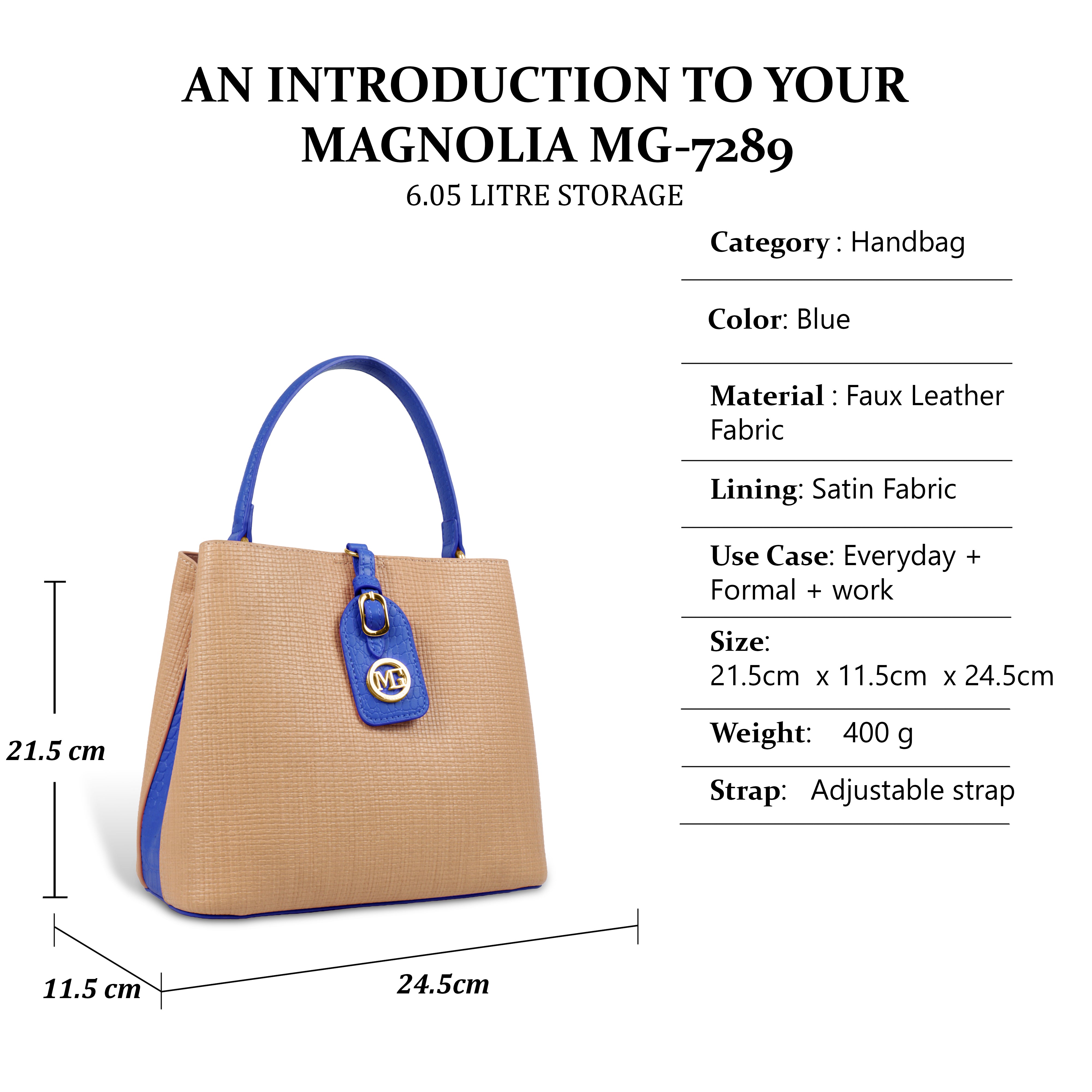 Fashionable Structured Handbag with Dual Handles