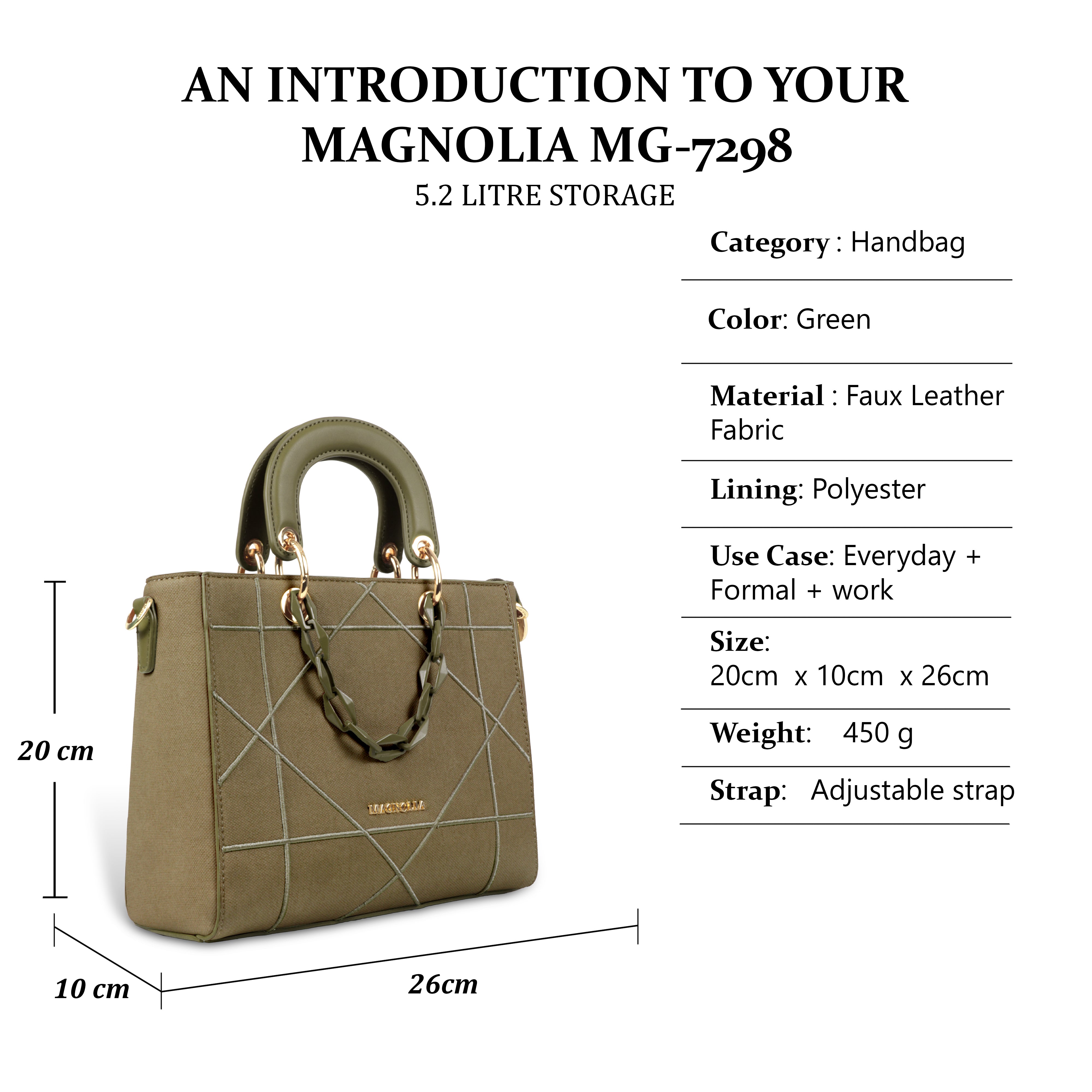 Magnolia Luxury Handbag Trendy Women's Shoulder & Hand Carry Bag