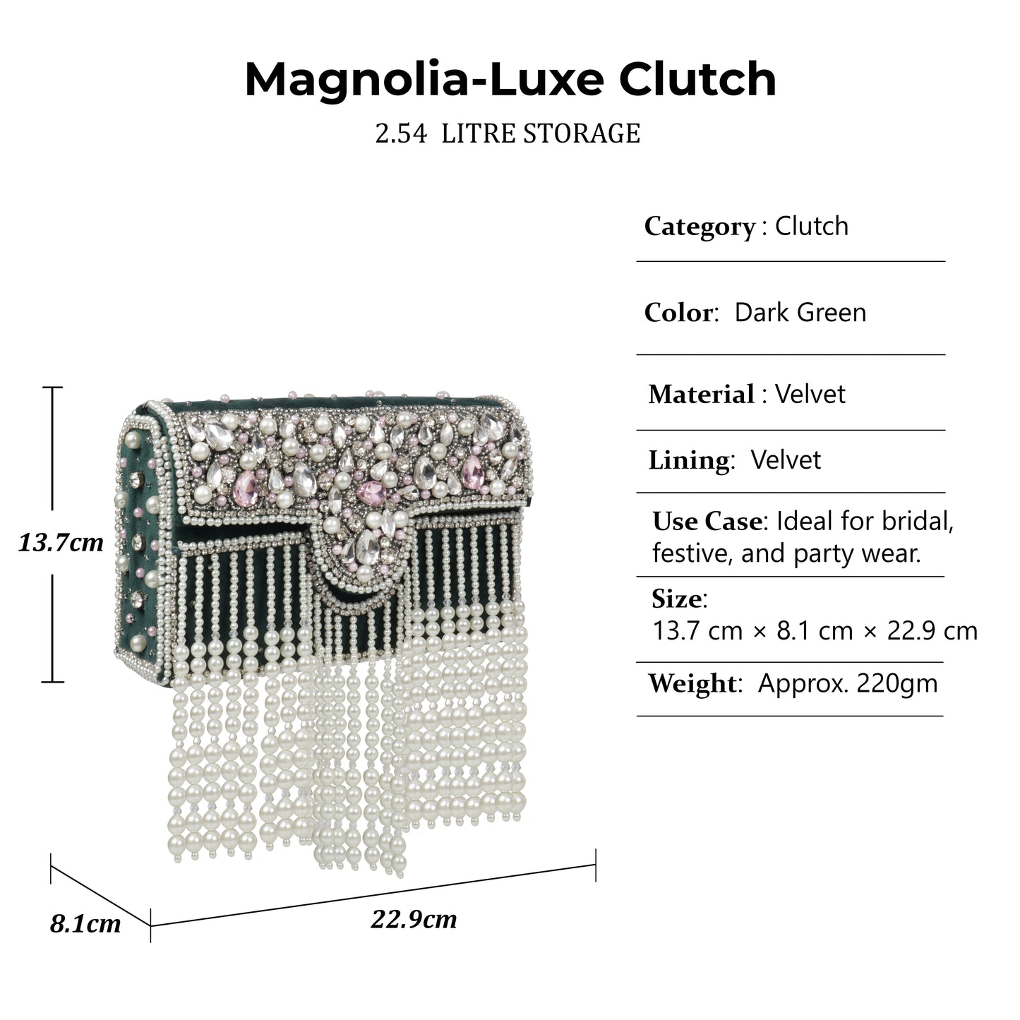 Traditional Potli Style Handbag with Beadwork