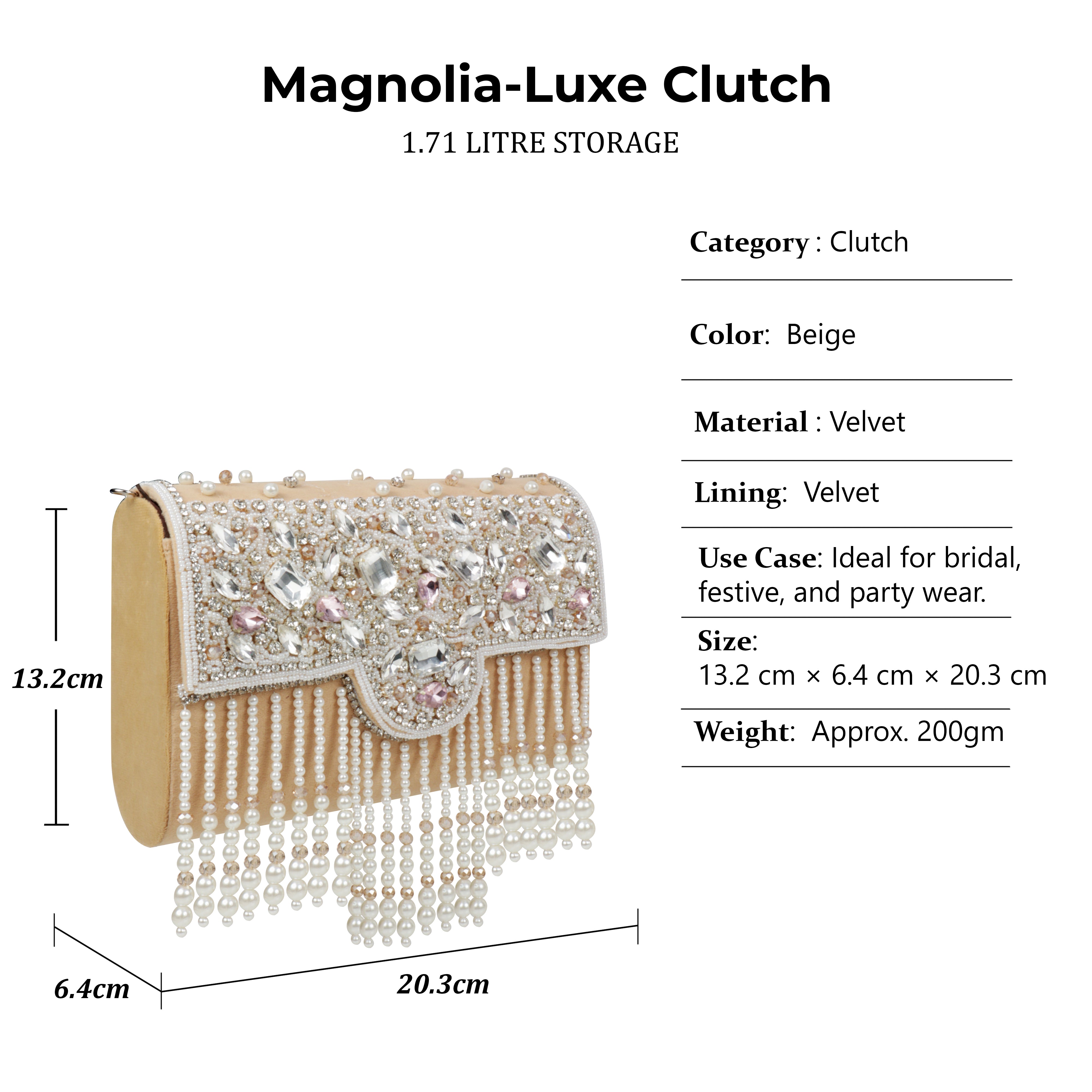 Traditional Potli Style Handbag with Beadwork