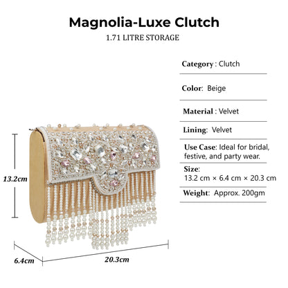 Traditional Potli Style Handbag with Beadwork
