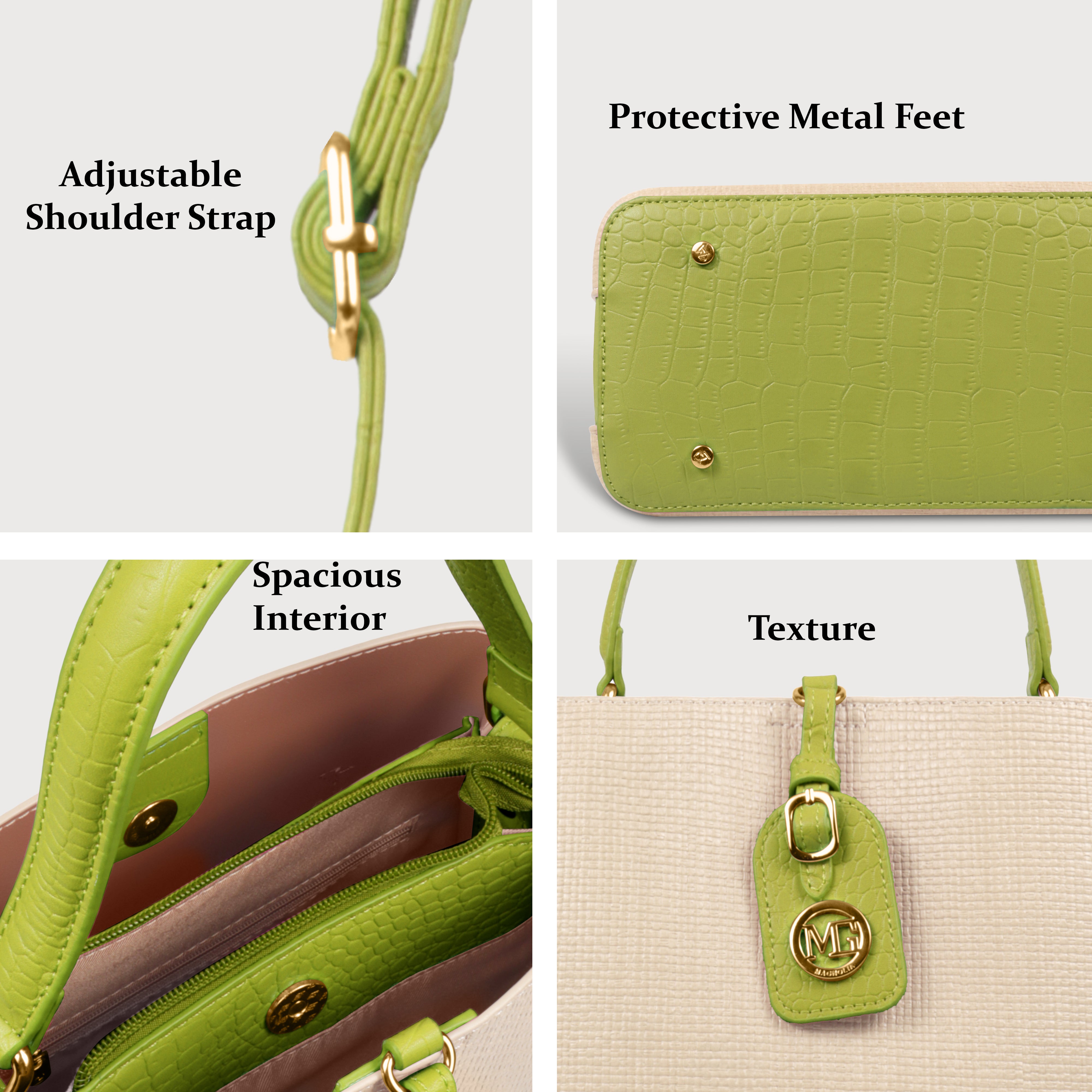 Fashionable Structured Handbag with Dual Handles