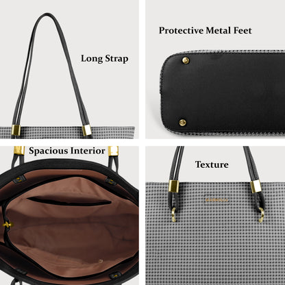 Magnolia Stylish Textured Tote Bag for Women with Spacious Compartments