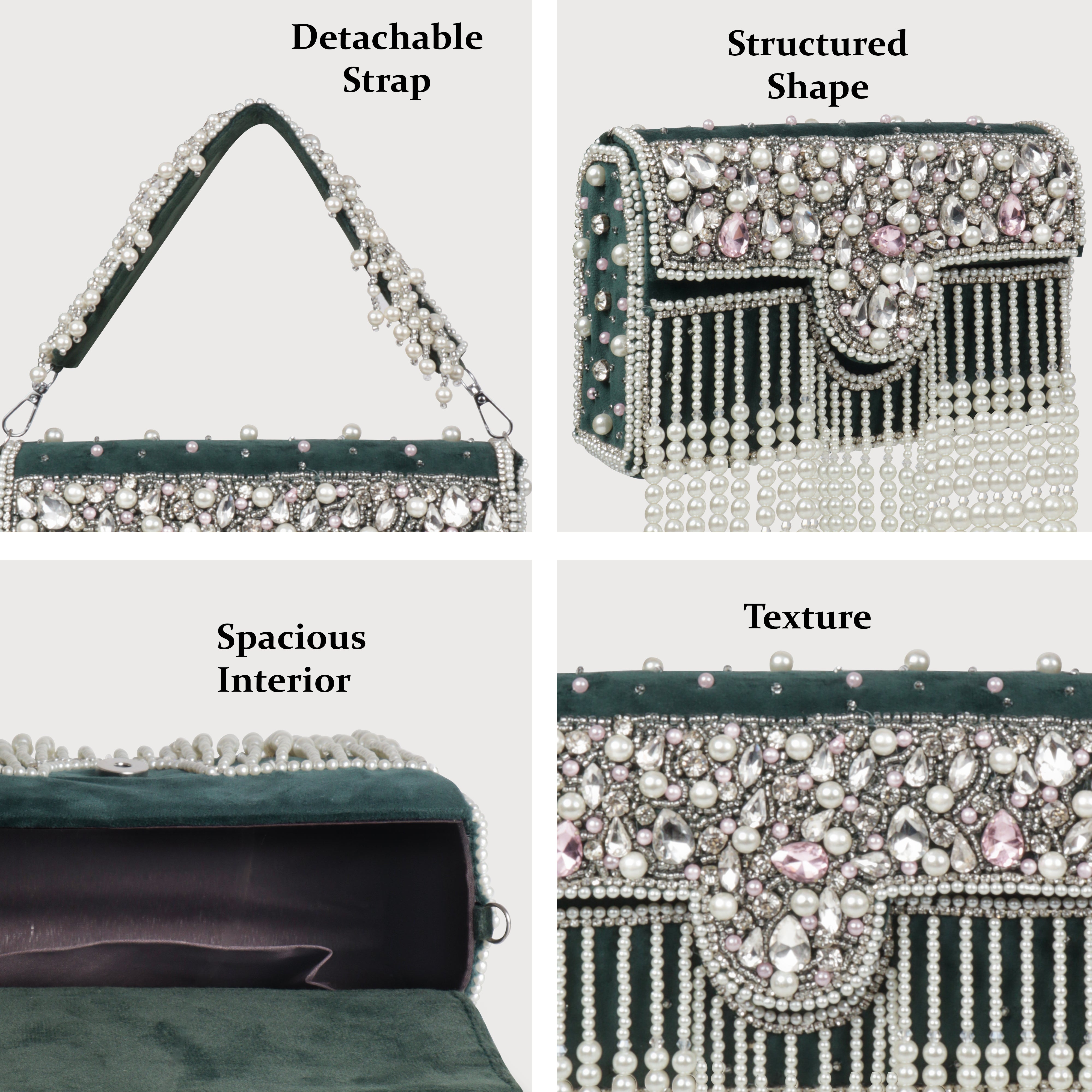 Traditional Potli Style Handbag with Beadwork