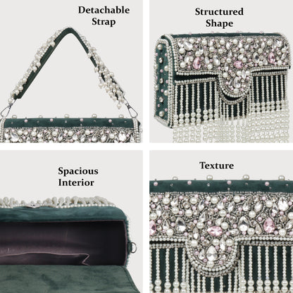 Traditional Potli Style Handbag with Beadwork