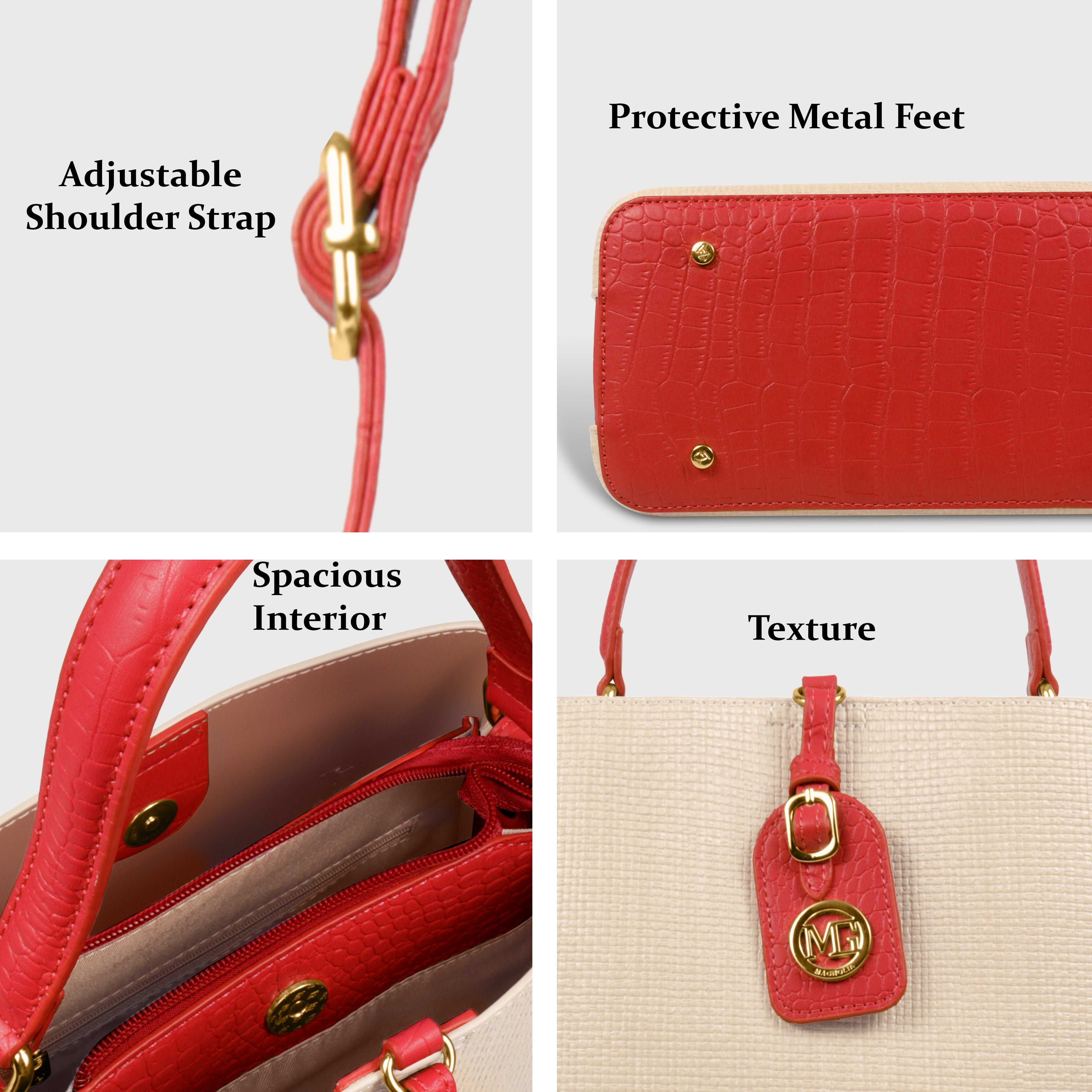 Fashionable Structured Handbag with Dual Handles