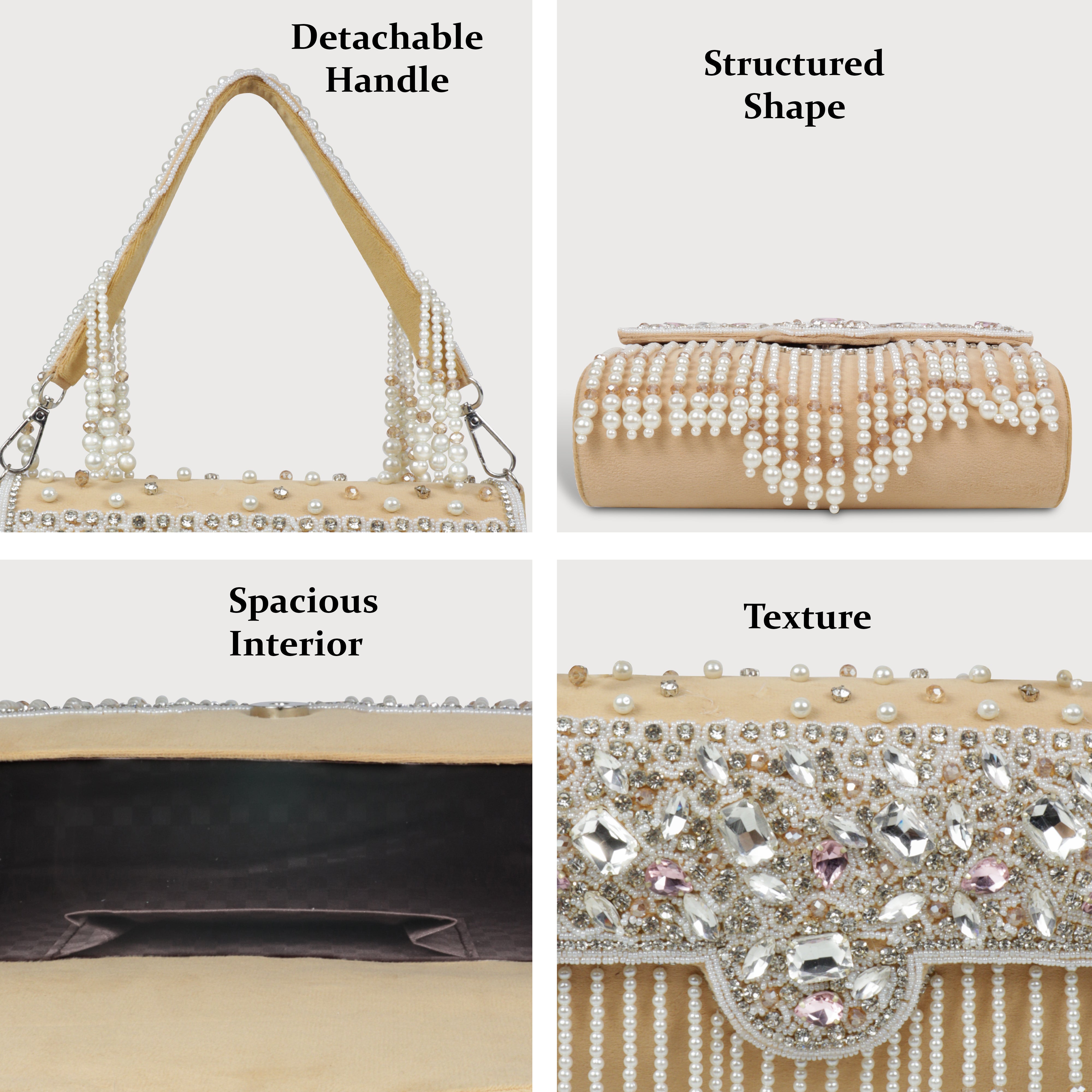 Traditional Potli Style Handbag with Beadwork