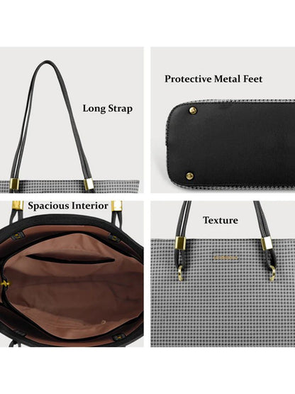 Magnolia Stylish Textured Tote Bag for Women with Spacious Compartments