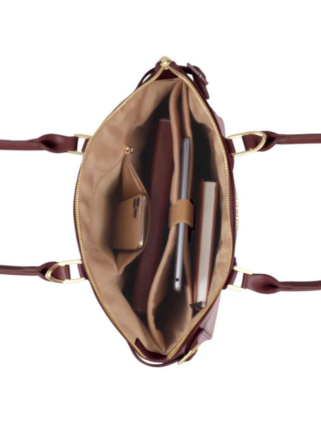 Trendy Leather Tote Bag with Detachable Shoulder Strap & Spacious Interior