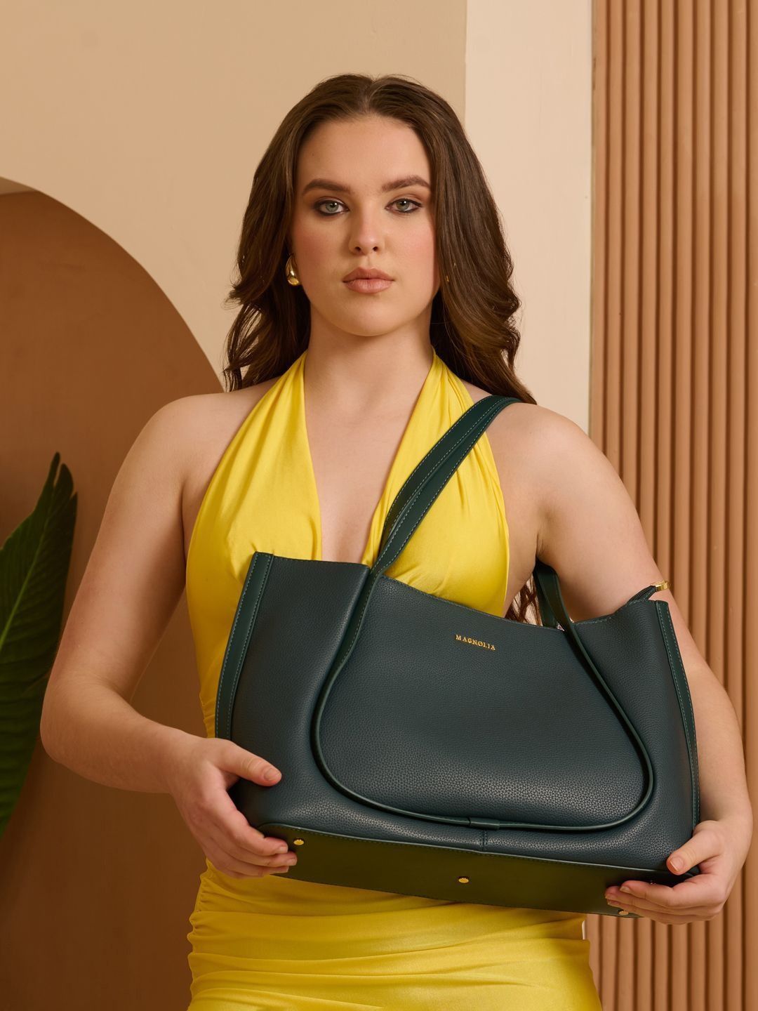 Premium Tote Handbag with Star Charm & Dual Handle Design