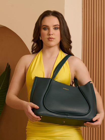 Premium Tote Handbag with Star Charm & Dual Handle Design