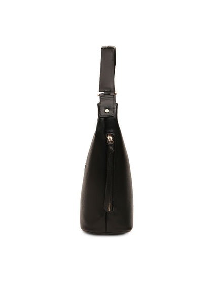 Magnolia Black PU Leather Solid One Size Women Tote