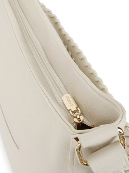 Magnolia PU Leather Women Beige Tote Bag