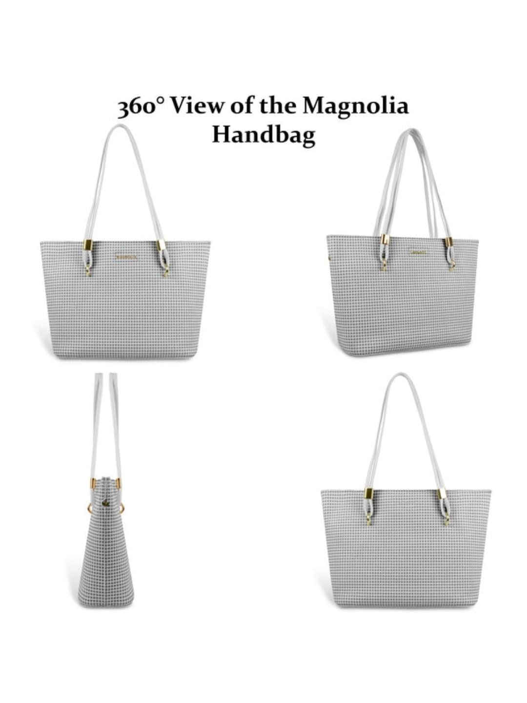 Magnolia Stylish Textured Tote Bag for Women with Spacious Compartments