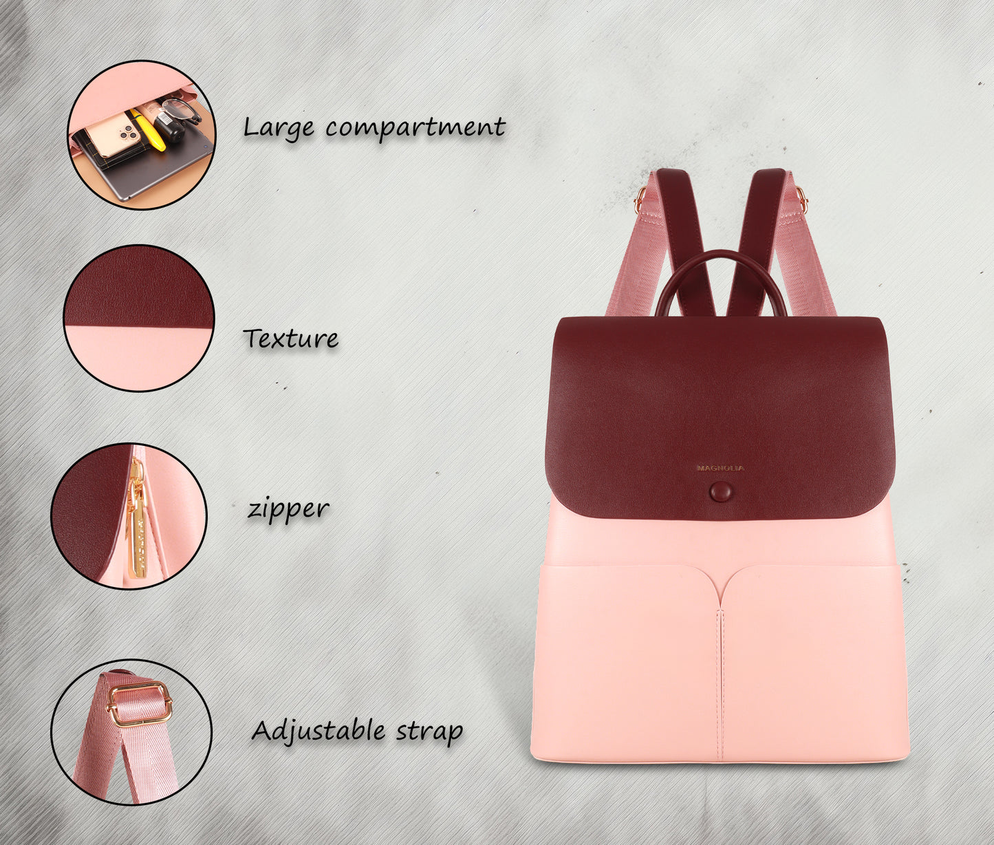 Magnolia Stylish Backpack Where Elegance Meets Functionality